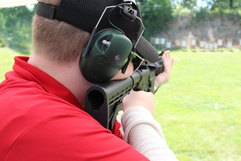 AR-15 rifle range training target
