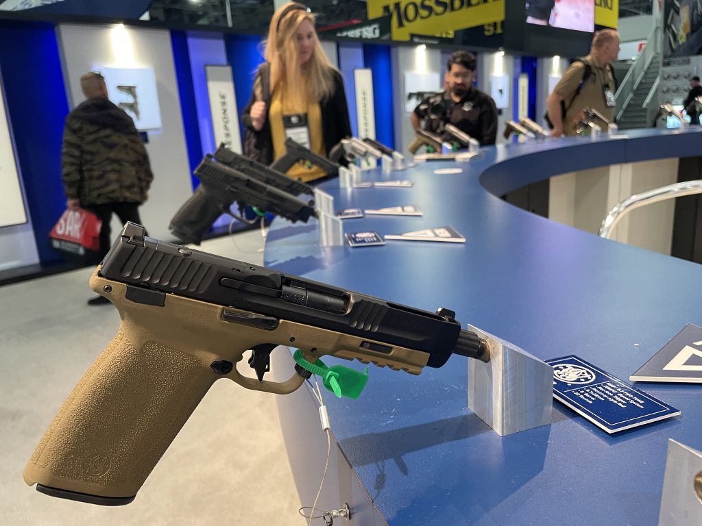 SHOT Show Smith & Wesson booth pistol handgun 5.7