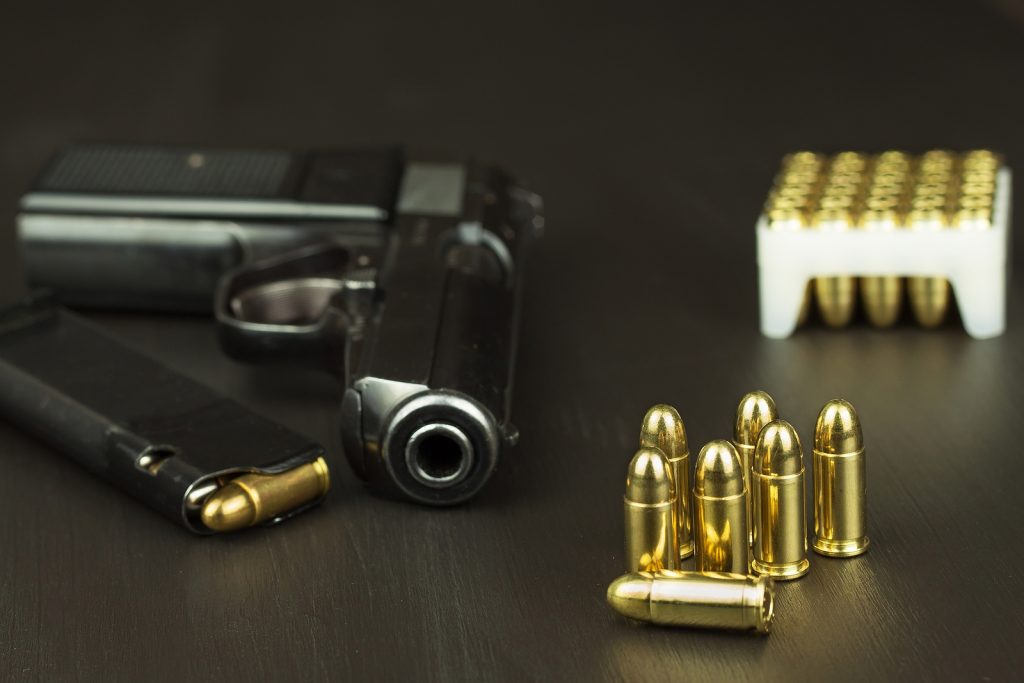 pistol handgun ammunition bullets