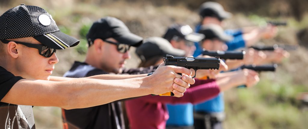 shooting range train training handgun pistol drill