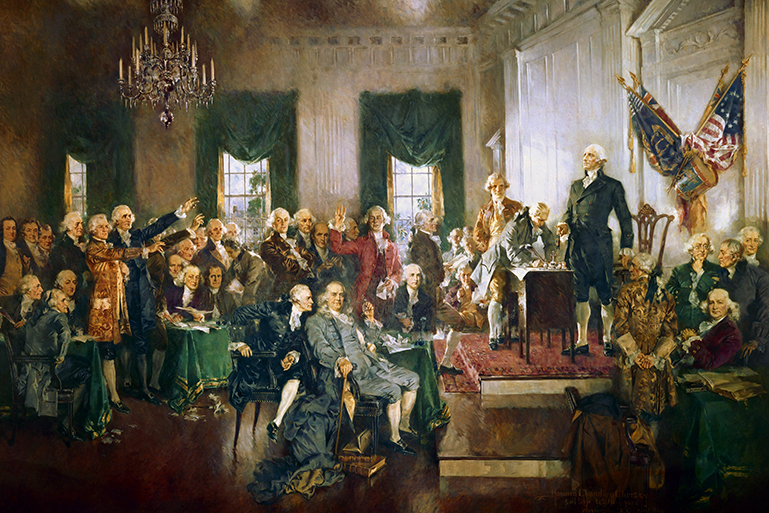 signing of constitution founding fathers